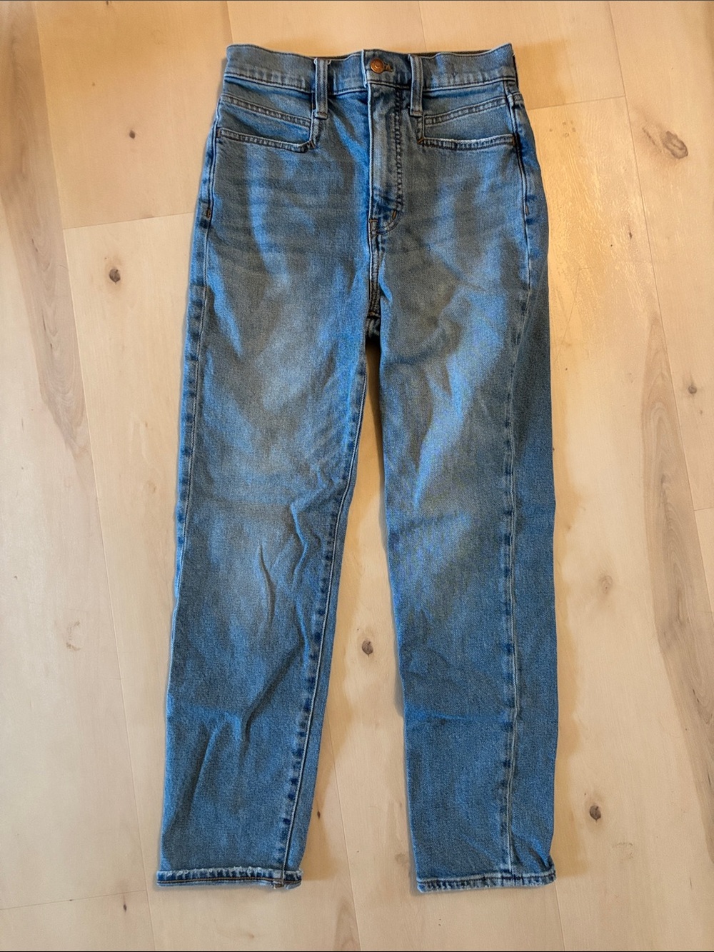 Classic Straight-Leg Blue Jeans